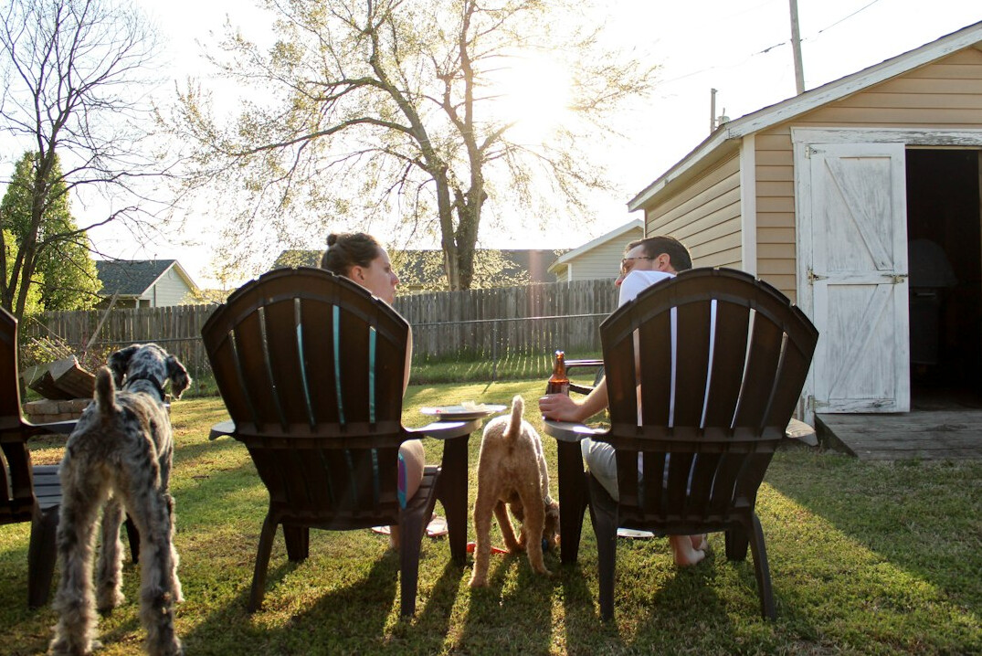 neighbors in conversation