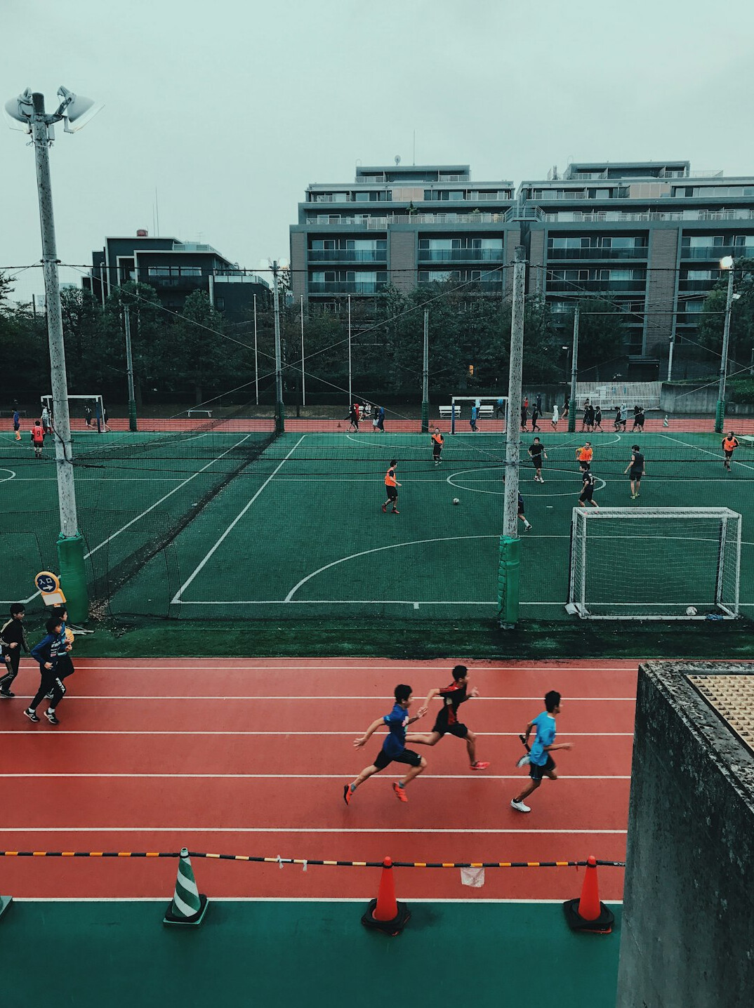children playing in schoolyard