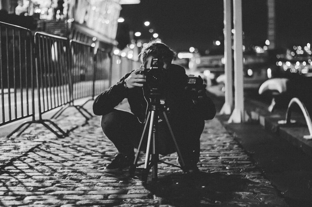 documentary photographer at work