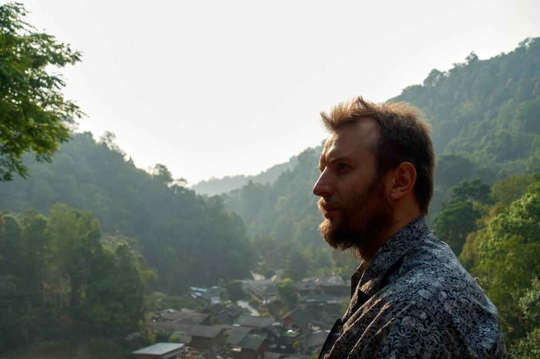 young man in village
