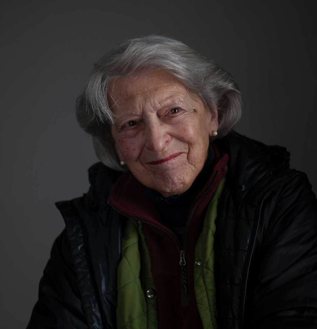 elderly woman smiling